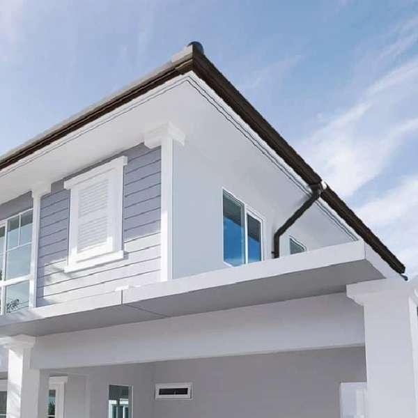 ค่าสำรวจรางน้ำฝน SCG รุ่น Smart สีน้ำตาล พร้อมติดตั้ง