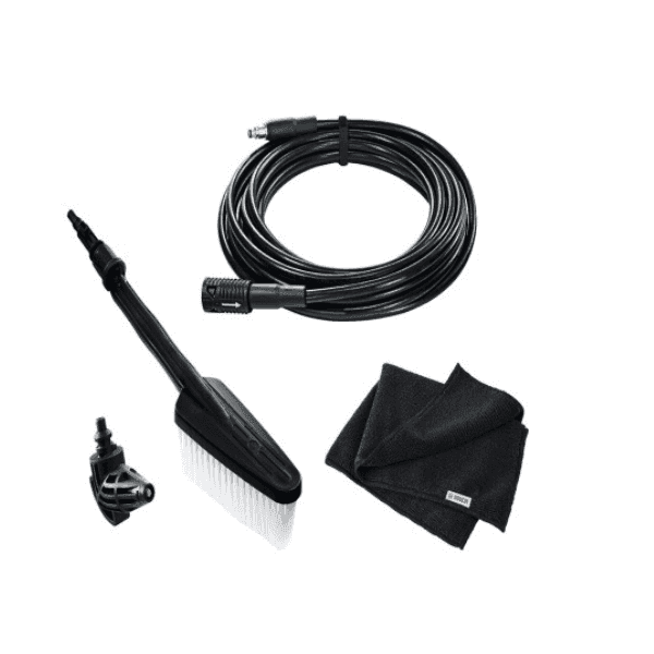 ชุดทำความสะอาดรถ (แปรงขัด, หัวฉีด 90?, สายต่อขยาย 6 เมตร, ผ้าไมโครไฟเบอร์) BOSCH