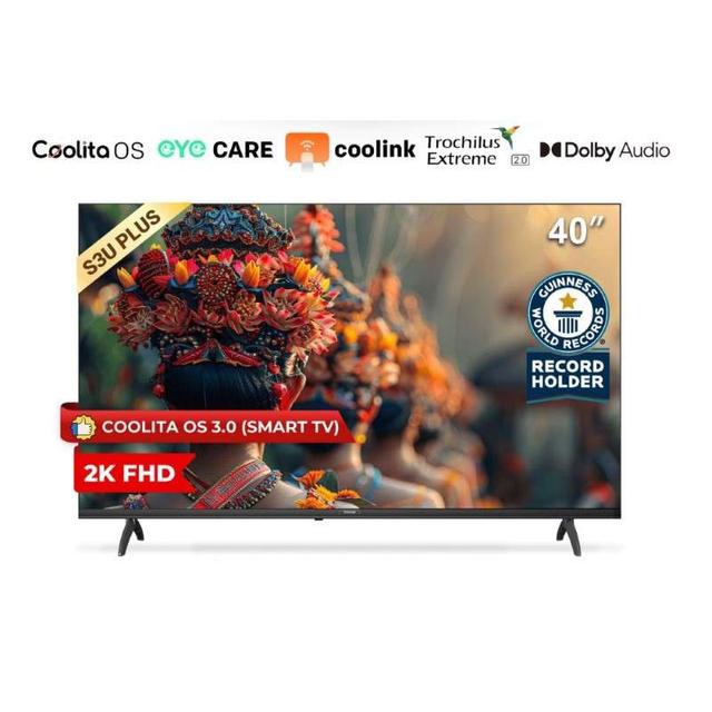 สมาร์ททีวี 40 นิ้ว COOCAA ระบบ Coolita OS Full HD รุ่น 40S3U+