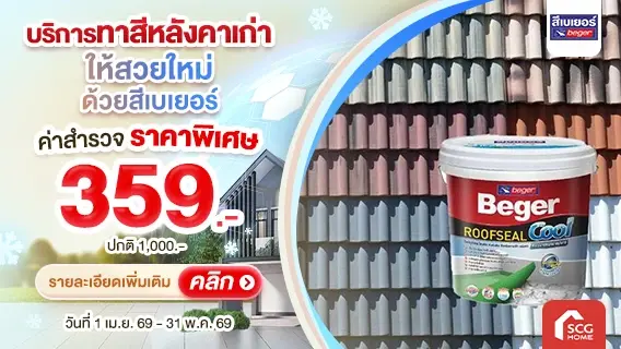 บริการทาสีหลังคาบ้านเก่าให้สวยเหมือนใหม่ เลือกได้กว่า 40 เฉดสี