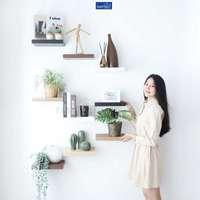ชั้นวางของติดผนัง มินิมอล กว้าง 24 x ยาว 40 ซม. สีไวท์โอ๊ค Fasttect-4